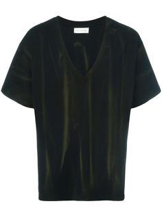 stripe print V-neck T-shirt Faith Connexion