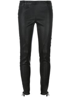 lace-up detailing leather trousers Faith Connexion