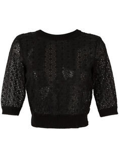 блузка с вышивкой Red Valentino