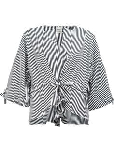 striped wide sleeve blouse Maison Rabih Kayrouz