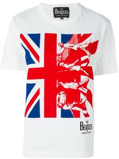 футболка "The Beatles Union Jack" с принтом Comme Des Garçons