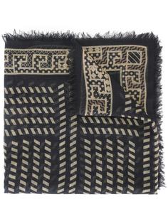 diagonal stripe pattern shawl Versace