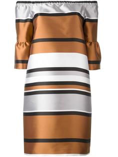 ruffled sleeve metallic dress Blugirl