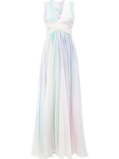 pastel rainbow print dress Zuhair Murad