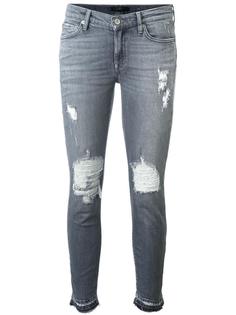 distressed skinny jeans  7 For All Mankind