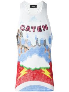 Caten lightning cloud tank top Dsquared2
