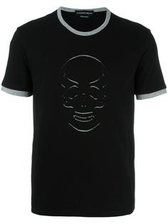 skull embroidered T-shirt Alexander McQueen