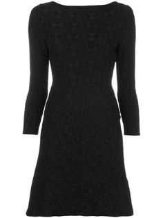 fitted geometric jacquard dress Fendi