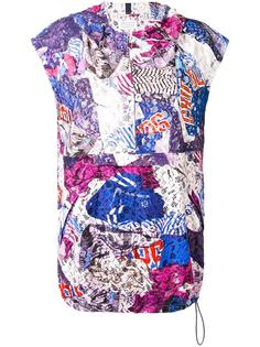 lace paneled hooded top Maison Margiela