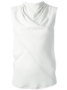 draped collar top Rick Owens