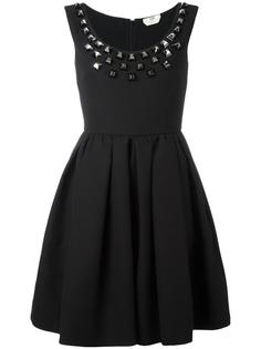 studded crepe dress Fendi