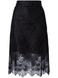 scalloped hem lace skirt Carven