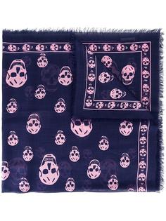 skull print scarf Alexander McQueen