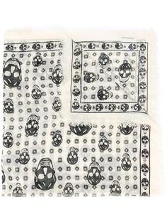 skull print scarf Alexander McQueen