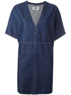 v-neck denim dress Mm6 Maison Margiela