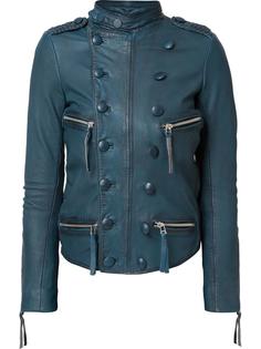 double-breasted effect biker jacket Faith Connexion