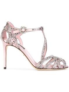 embellished satin sandals Dolce &amp; Gabbana