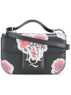 poppy print crossbody satchel Alexander McQueen