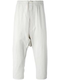 drop-crotch cropped trousers Rick Owens