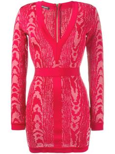 короткое платье Moire Balmain