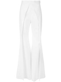 layered flare leg trousers Balmain