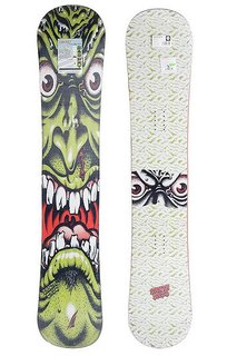 Сноуборд Santa Cruz Face Go Big Rocker Double Sidecut 155 True Twin Translucent Green