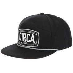 Бейсболка с прямым козырьком Circa Brewer Snap Back Black