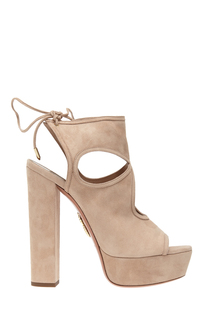 Замшевые босоножки Sexy Thing Plateau Aquazzura
