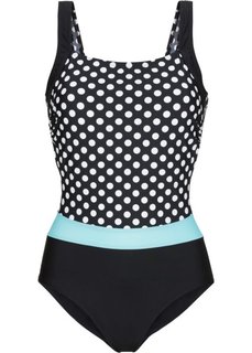 Формирующий купальник (черный/белый) Bonprix