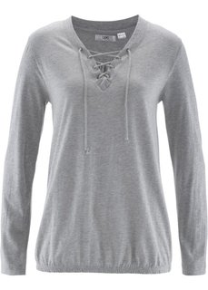 Футболка с длинным рукавом (темно-синий) Bonprix