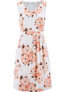 Платье с цветочным принтом (лососево-розовый с рисунком) Bonprix