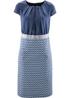 Платье (черный/цвет белой шерсти) Bonprix