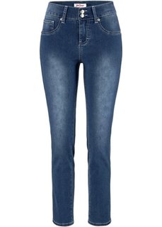 Джинсы-мегастретч 7/8 SLIM, cредний рост (N) (темно-синий новый) Bonprix