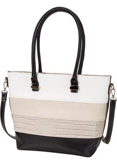 Сумка с ручками (бежевый/светло-серый/черный/кр) Bonprix