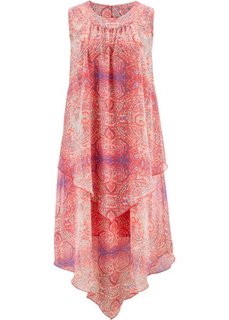 Платье с узором пейсли (коралловый с рисунком) Bonprix
