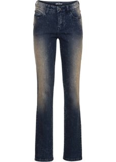 Прямые стрейтчевые джинсы, cредний рост (N) (темно-синий) Bonprix