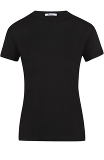 Хлопковая футболка прямого кроя с круглым вырезом T by Alexander Wang