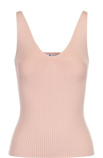 Облегающий топ без рукавов фактурной вязки T by Alexander Wang