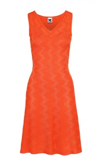 Приталенное платье фактурной вязки без рукавов M Missoni