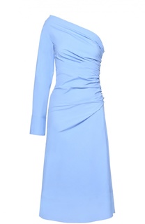 Приталенное платье асимметричного кроя с драпировкой Emilio Pucci