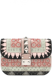 Сумка Glam Lock small с вышивкой бисером Valentino