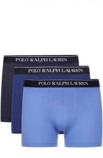 Комплект из трех хлопковых боксеров с широкой резинкой Ralph Lauren