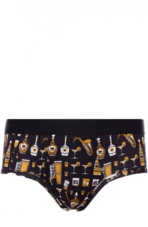 Хлопковые брифы с широкой резинкой Dolce &amp; Gabbana