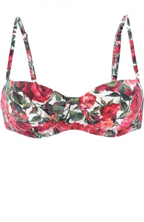 Бра с ярким цветочным принтом Dolce &amp; Gabbana
