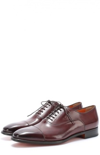 Классические кожаные оксфорды Santoni