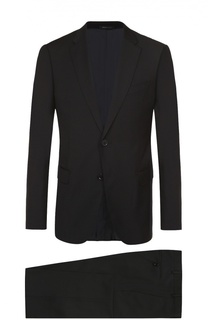 Шерстяной приталенный костюм Armani Collezioni