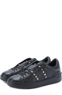 Кожаные кроссовки Rockstud Untitled Valentino
