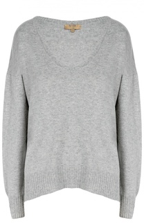 Кашемировый пуловер свободного кроя с круглым вырезом Back Label