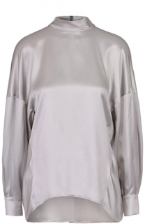 Шелковая блуза свободного кроя со спущенным рукавом Escada