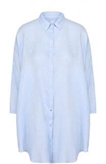 Льняная удлиненная блуза свободного кроя 120% Lino